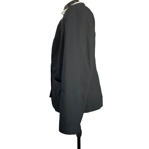 Lane Bryant Blazer Black Women 18 Classic Tailored  One Button Cotton Poly Blend - Picture 5 of 15